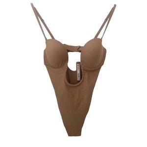 SKIMS Tan Shapewear Bodysuit